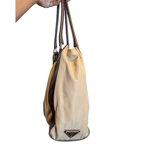 Prada Tessuto Y2K Crux Lino+Moro BR0857 Semitracolla Nylon Leather Shoulder Bag - Picture 4 of 16